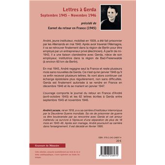 Lettres à Gerda