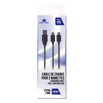 Câble de recharge USB Type C Freaks and Geeks PS5 3 m Noir