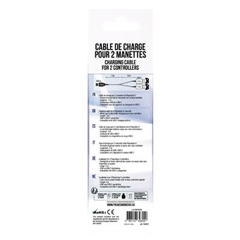 Câble de recharge USB Type C Freaks and Geeks PS5 3 m Noir