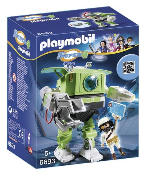 Playmobil super4 6693 robot cleano