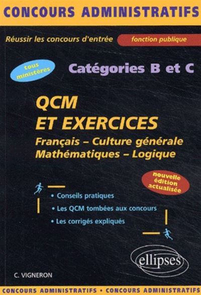 QCM et exercices catégories B et C