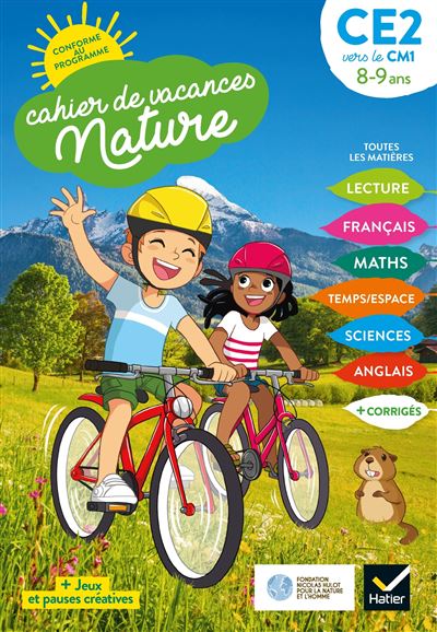 Cahier de vacances Nature du CE2 au CM1