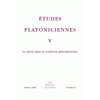 Études platoniciennes V