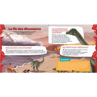 Je découvre les dinos - coffret avec lampe et kit excavation