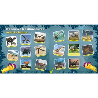 Je découvre les dinos - coffret avec lampe et kit excavation