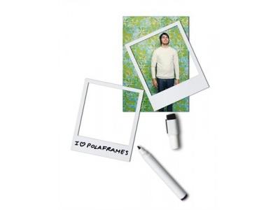 Polaframes cadres photos aimantes pour frigo/set de 6+feutre