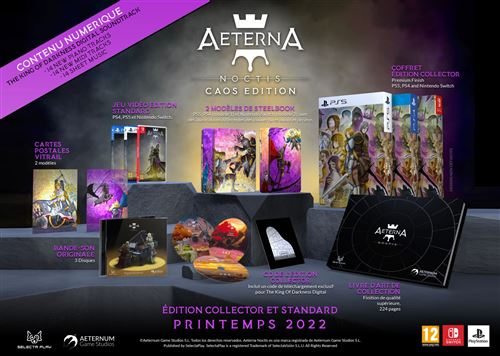 Pochette avant du jeu Aeterna Noctis Caos Edition Nintendo Switch