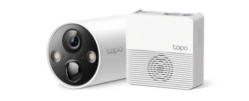Tapo C420S1 V1 - Caméra de surveillance réseau - puce - extérieur - résistant à la poussière / résistant à l eau - couleur (Jour et nuit) - 2560 x 1440 - 2K - intégré - iris fixe - Focale fixe - audio - sans fil - Wi-Fi - 2.4GHz radio