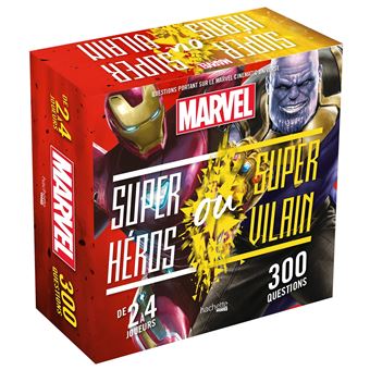 Boîte Super héros ou super vilain Marvel