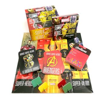 Boîte Super héros ou super vilain Marvel