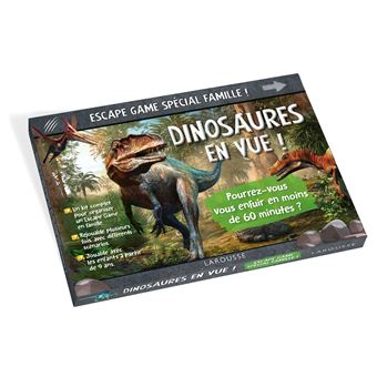 ESCAPE GAME spécial famille Dinosaures en vue