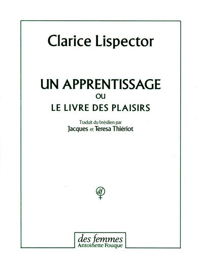 Un apprentissage - Clarice Lispector - broché