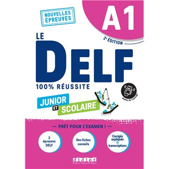 DELF A1 100% réussite scolaire et junior - édition 2022  - Livre + didierfle.app