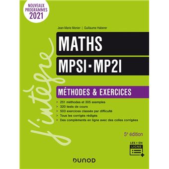Maths Mpsi Methodes Et Exercices 4eme Edition Broche Jean Marie Monier Guillaume Haberer Cecile Lardon Achat Livre Fnac