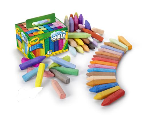 Toys Pure - Craies de couleur pour trottoir et extérieur, boite de 6