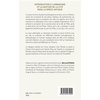 Introduction à l'urbanisme et la gestion de la Cité dans la Grèce antique