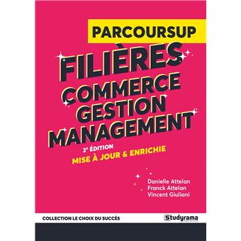 Parcoursup - Filières commerce, gestion et management