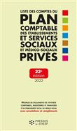 Liste des comptes du plan comptable des établissements et services sociaux et médico-sociaux privés