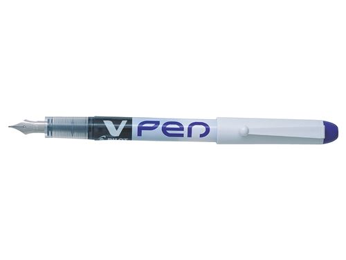 Pilot Lot de 5 Stylos Plume Jetable V-Pen Effa&ccedil;able Pte moyenne Violet