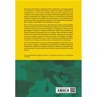 L’Europe en 50 fiches - Des origines au XXIe siècle