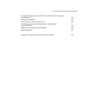 Les Sciences de la Personnalité au quotidien