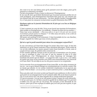 Les Sciences de la Personnalité au quotidien
