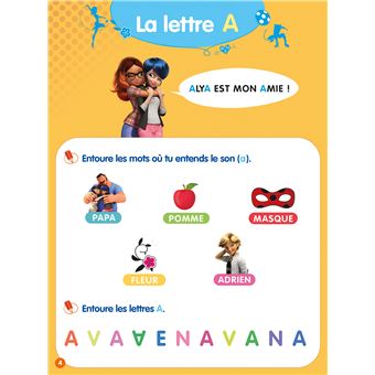 Miraculous - J'apprends l'alphabet  (dès 3 ans)