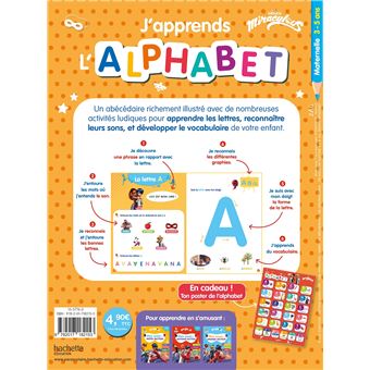 Miraculous - J'apprends l'alphabet  (dès 3 ans)