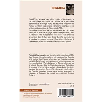 Congolia. Des histoires congolaises, des souvenirs et des chants qui parlent