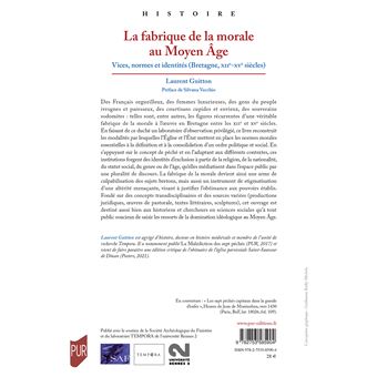 La Fabrique de la morale au Moyen-Âge