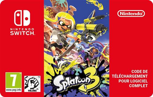Code de téléchargement Splatoon 3 Nintendo Switch