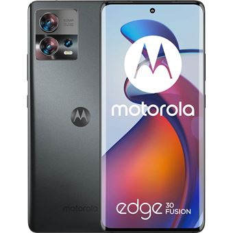 Motorola Edge 30 Fusion - 5G smartphone - double SIM - RAM 8 Go / Mémoire interne 128 Go - écran pOLED - 6.55&quot; - 2400 x 1080 pixels (144 Hz) - 2x caméras arrière 50 MP. 13 MP - front camera 32 MP - gris cosmique - 1