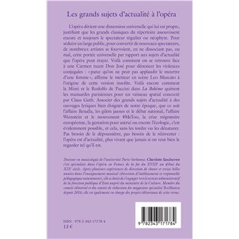 Les grands sujets d'actualité à l'opéra