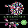 Bloc de coloriage Black Premium - Fleurs exotiques