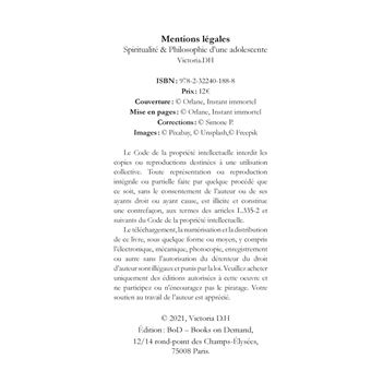 Spiritualité & Philosophie d'une adolescente