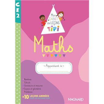 Tipi CE2 : Mon carnet de leçons de maths (2022) - Cahier de l'élève