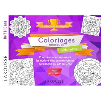 20 coloriages magiques spécial Français, 7-10 ans