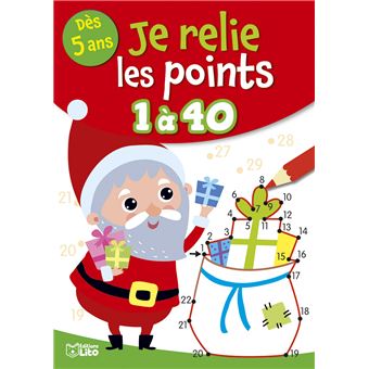 Je relie les points de 1 à 40, Noël