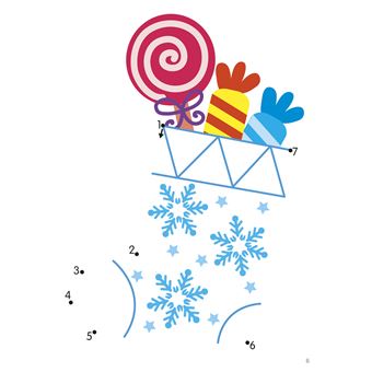 Je relie les points de 1 à 40, Noël