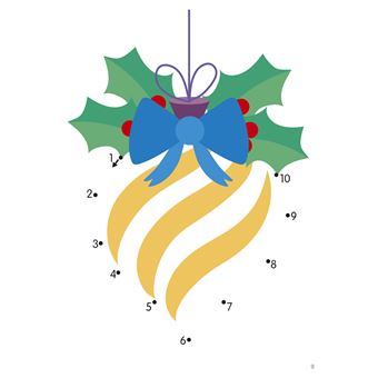 Je relie les points de 1 à 40, Noël