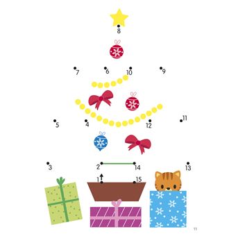 Je relie les points de 1 à 40, Noël