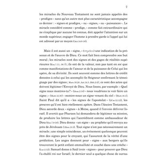 Notes sur les Miracles de Notre Seigneur