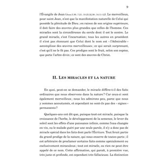 Notes sur les Miracles de Notre Seigneur