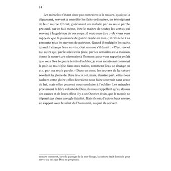 Notes sur les Miracles de Notre Seigneur