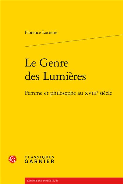 Le genre des Lumières femme et philosophe au 18ème siècle