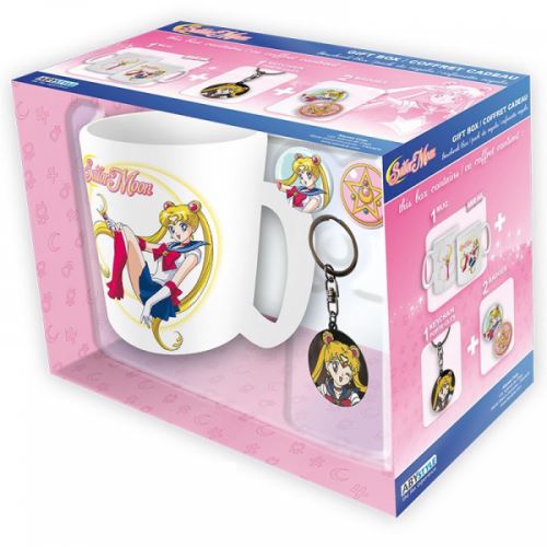 SAILOR MOON-COFFRET CADEAU (MUG + PORTE-CLÉS + BADGES)