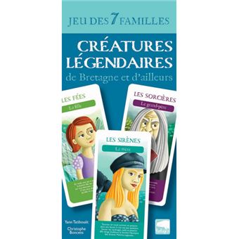 JEU DES 7 FAMILLES Créatures légendaires de Bretagne et d'ailleurs