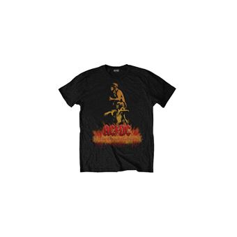 T-Shirt AC/DC Bonfire Unisexe Noir