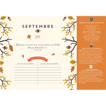 Le calendrier chrétien de la famille