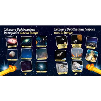 Je découvre l'espace - coffret avec lampe et poster phosphorescent des constellations